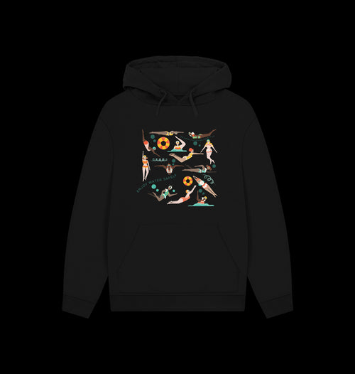 Black Printed Hoody