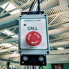 Swimming pool alarm system with reliable wireless call button