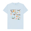 Sky Blue RLSS UK | Swimming Ladies Men's T-shirt | Short Sleeve Organic Cotton T-shirt