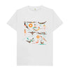 White RLSS UK | Swimming Ladies Men's T-shirt | Short Sleeve Organic Cotton T-shirt