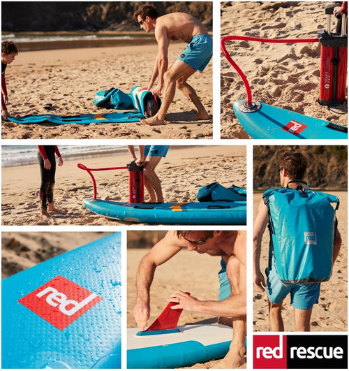 Red Rescue | Inflatable Prone Rescue | 8'10" Junior Rescue Paddle Board