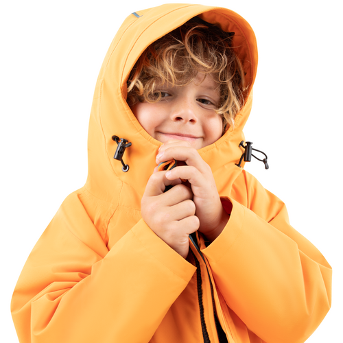 Red | Kids Long Sleeve Waterproof Changing Robe | EVO Pro | Orange