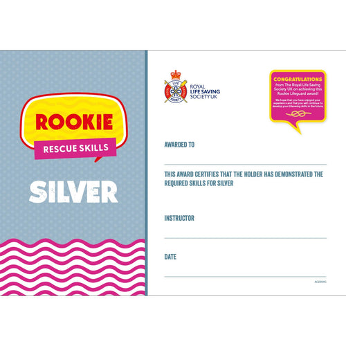 Rookie Rescue Skills | Silver Certificates (Pack of 5)
