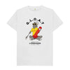 White RLSS UK | G.L.O.A.T Men's T-shirt | Short Sleeve Organic Cotton T-shirt