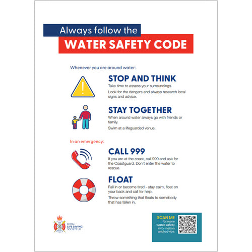RLSS UK | Water Safety Code Leaflet | Pack of 100