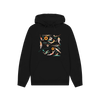 Black Printed Hoody