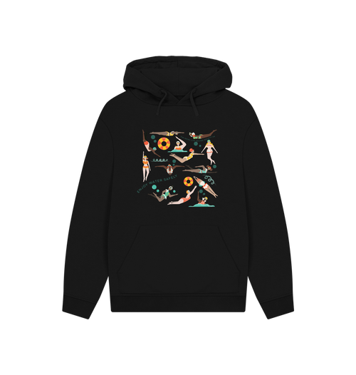 Black Printed Hoody