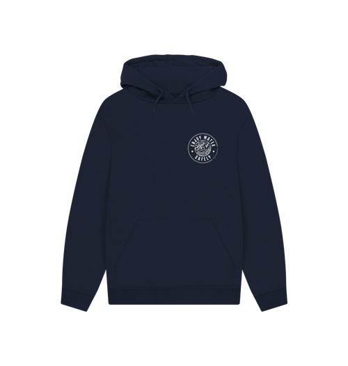 Navy Printed Hoody