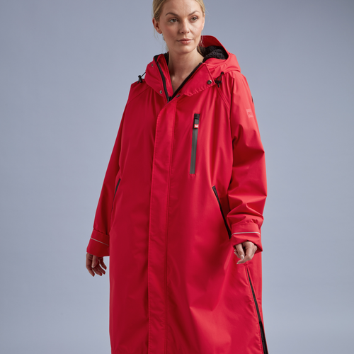 Red | Long Sleeve Waterproof Changing Robe | EVO Pro | Siren Red