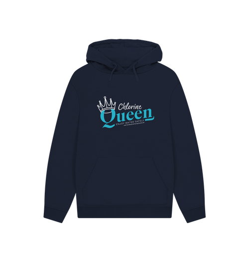 Navy Printed Hoody