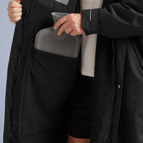 Red | Long Sleeve Waterproof Changing Robe | EVO Pro | Stealth Black