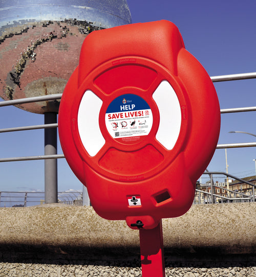 Guardian™ 600mm Lifebuoy & Housing | Inspection Window | Optional Fixings | Glasdon