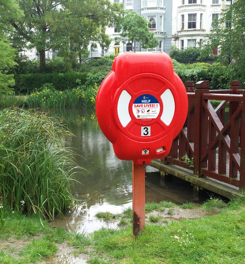 Guardian™ 600mm Lifebuoy & Housing | Inspection Window | Optional Fixings | Glasdon