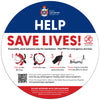 Guardian™ 600mm Lifebuoy & Housing | Inspection Window | Optional Fixings | Glasdon
