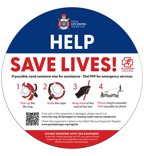 Guardian™ 600mm Lifebuoy & Housing | Inspection Window | Optional Fixings | Glasdon