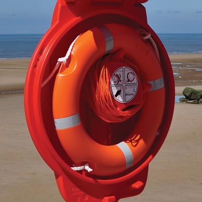 Guardian™ 750mm Lifebuoy & Housing | Inspection Window | Optional Fixings | Glasdon