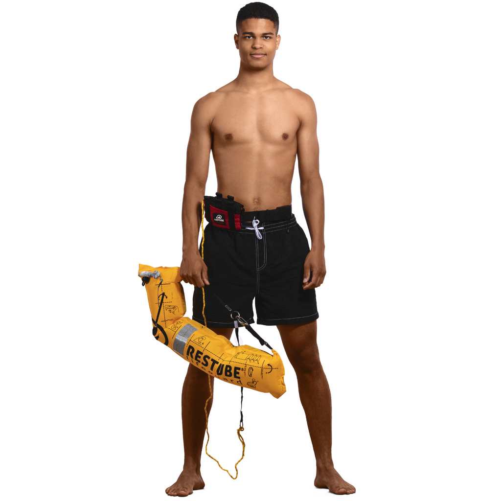 Lifeguard Inflatable Restube Lifeguard | Inflatable Safety Buoy for professionals | Red