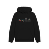 Black Printed Hoody