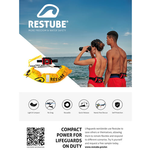 Restube Lifeguard | Inflatable Safety Buoy for professionals | Red