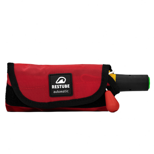Restube Automatic | Inflatable Safety Buoy | Inflates upon contact with Water | Red