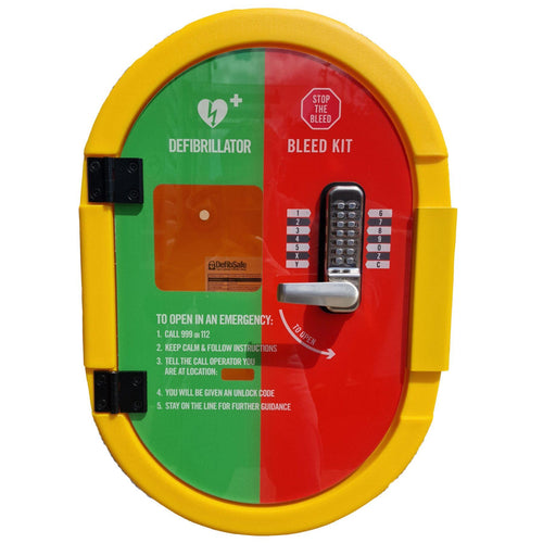 Defibsafe | External Dual Bleed Kit & AED Cabinet | Lockable