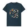 Denim Blue RLSS UK | Swimming Ladies Men's T-shirt | Short Sleeve Organic Cotton T-shirt
