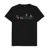 Black RLSS UK | Stick Man Sports Men's T-shirt | Short Sleeve Organic Cotton T-shirt